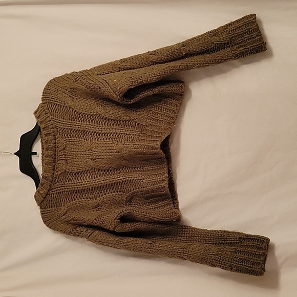 Double Zero Sweaters - DOUBLE ZERO CROPPED SWEATER